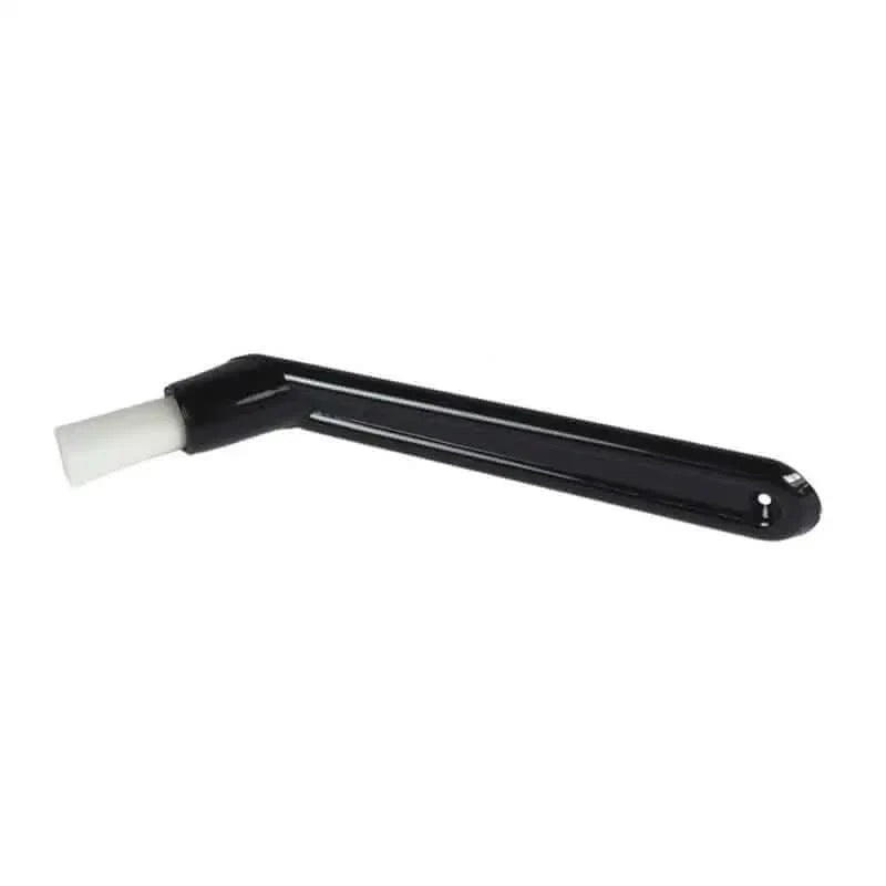 Black handled cleaning brush.