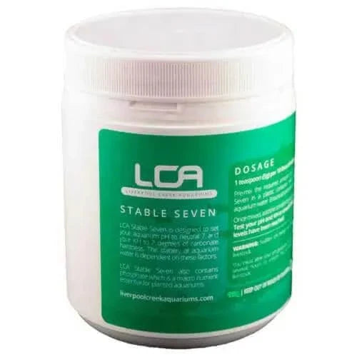White container of aquarium water stabilizer.