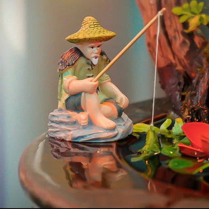 Old Man FIshing Decor