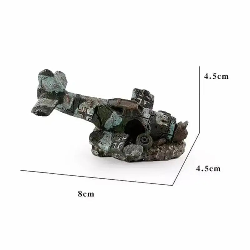 Mini Resin Plane Wreckage