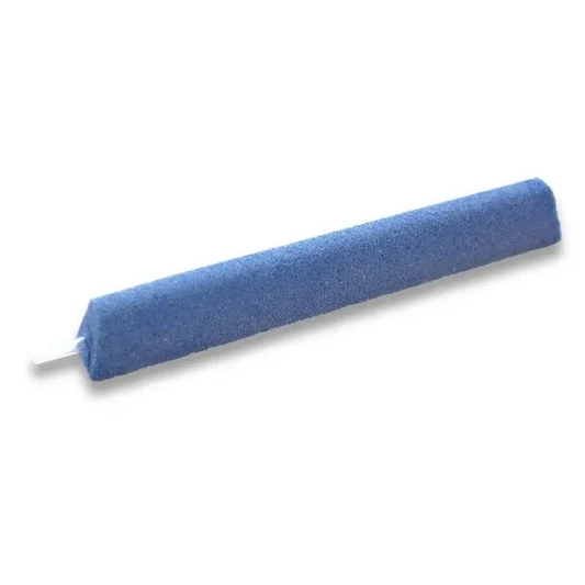 Blue porous aquarium air stone.