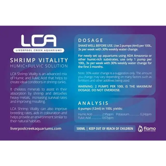 Shrimp Vitality (Humic + Fulvic Solution) 250ml