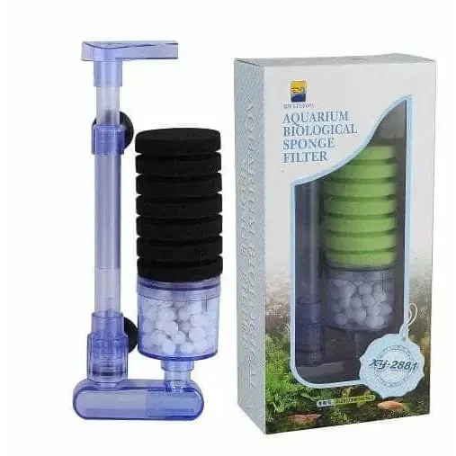 Aquarium biological sponge filter with box.