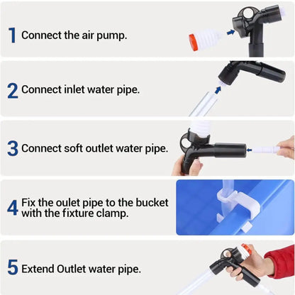 Vacuum Siphon Gravel Cleaner With Glass Scraper