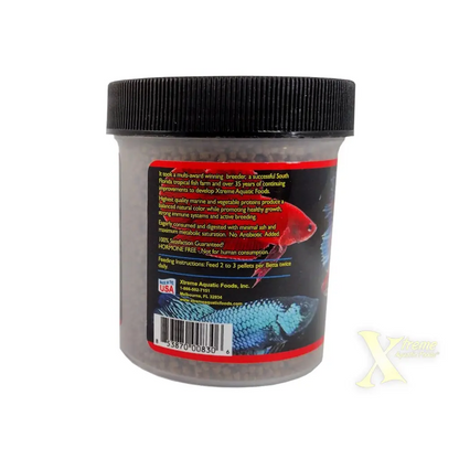 Container of fish food.