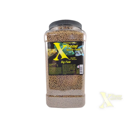 Container of fish food.