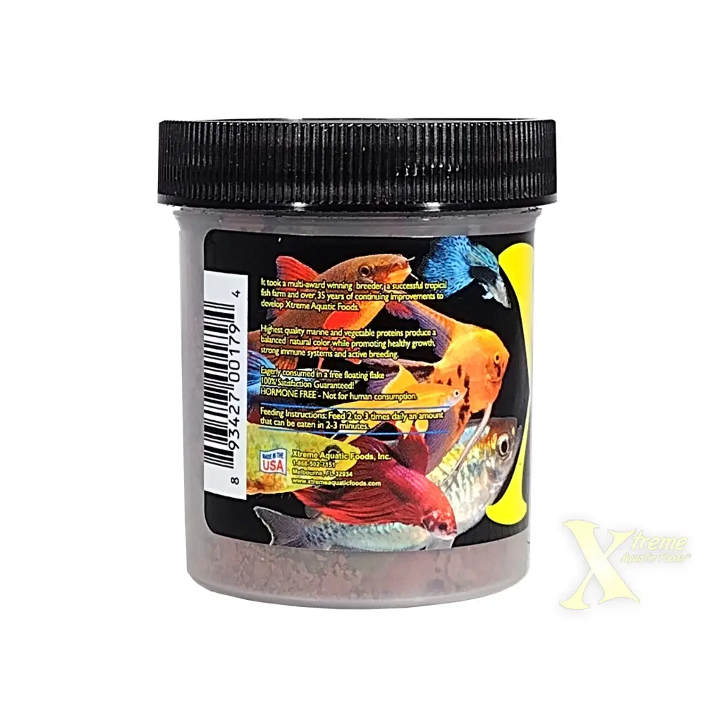 Container of fish food.