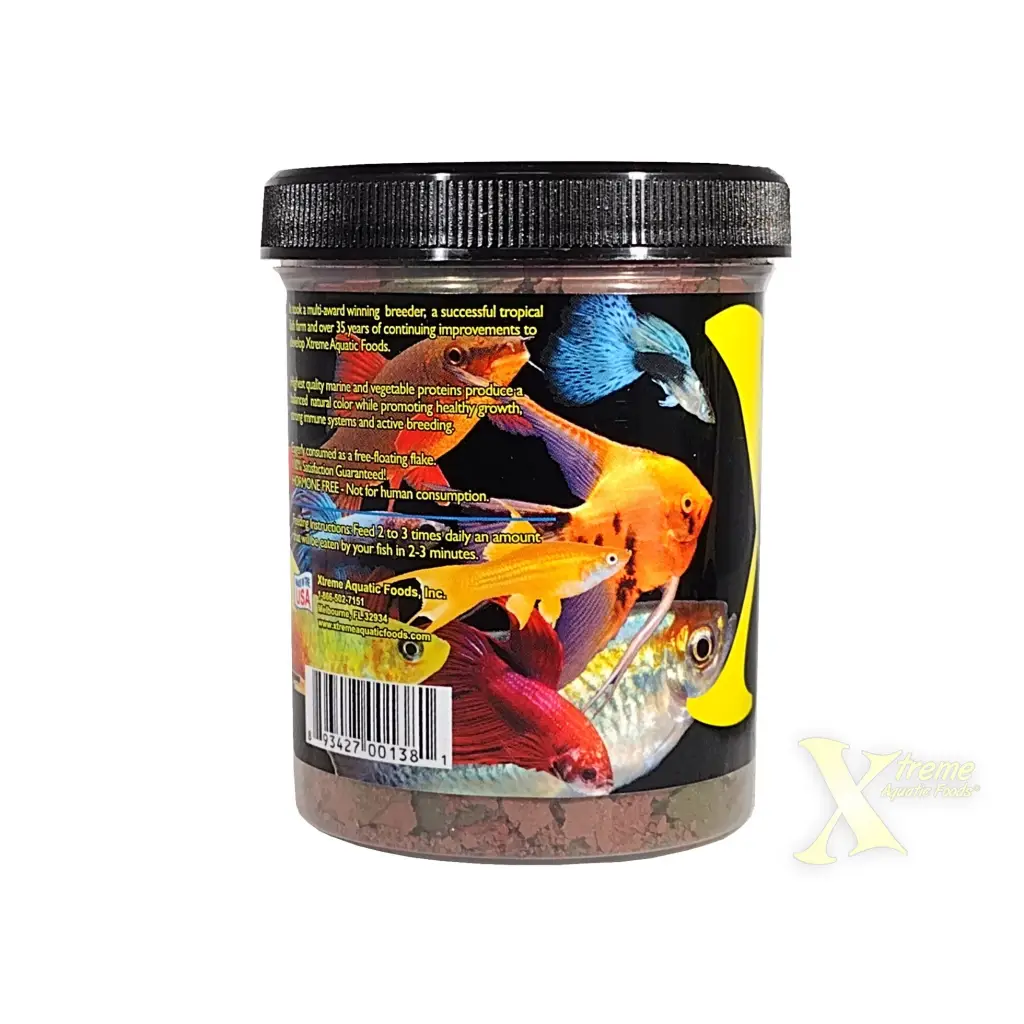Container of fish food.