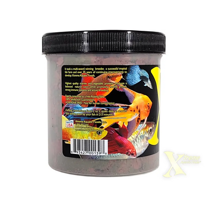Container of fish food.