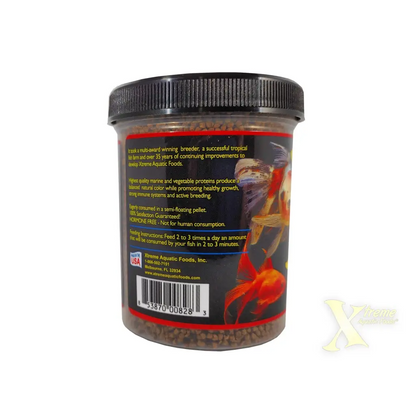 Container of fish food.