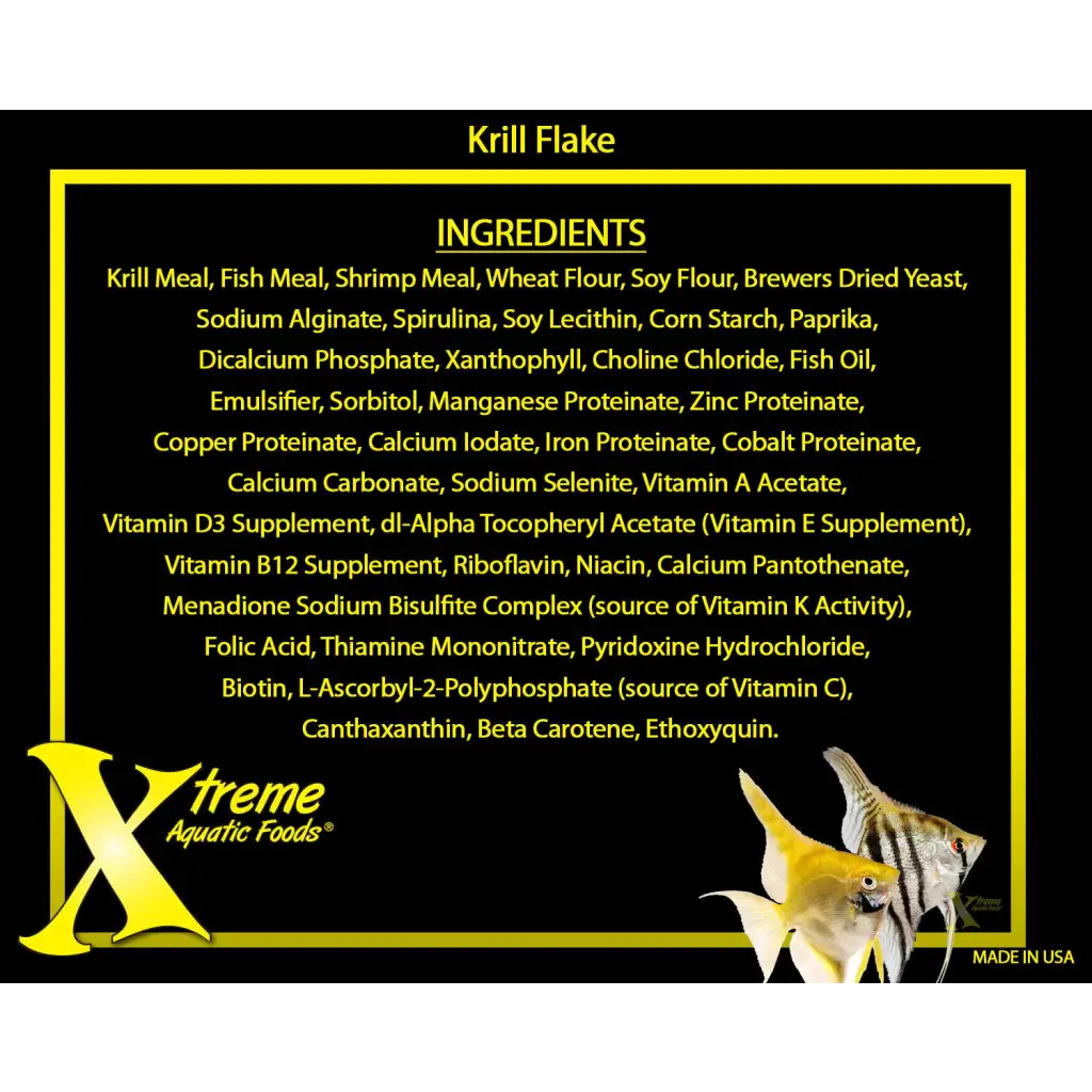 Krill flake fish food ingredients.