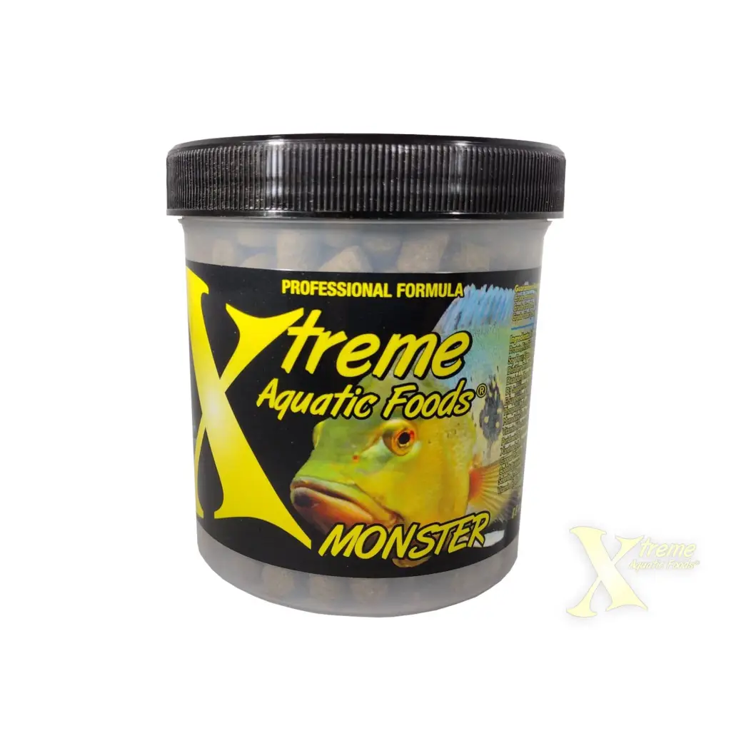 Container of fish food.