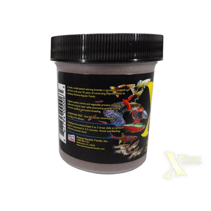 Container of fish food.