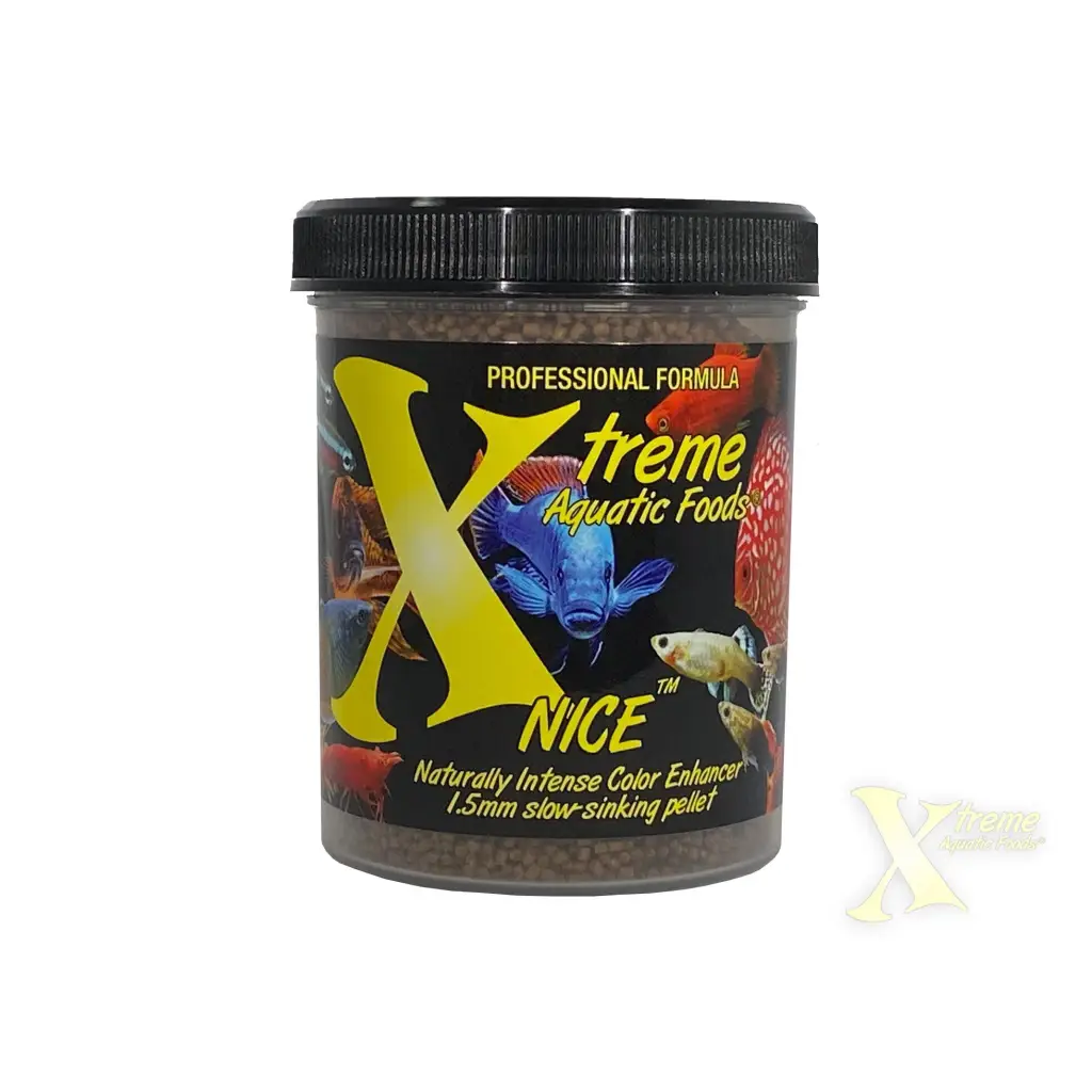 Container of fish food.