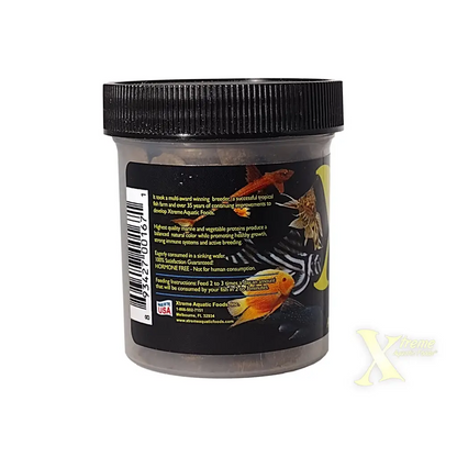 Container of fish food.