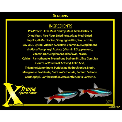 Fish food ingredients.