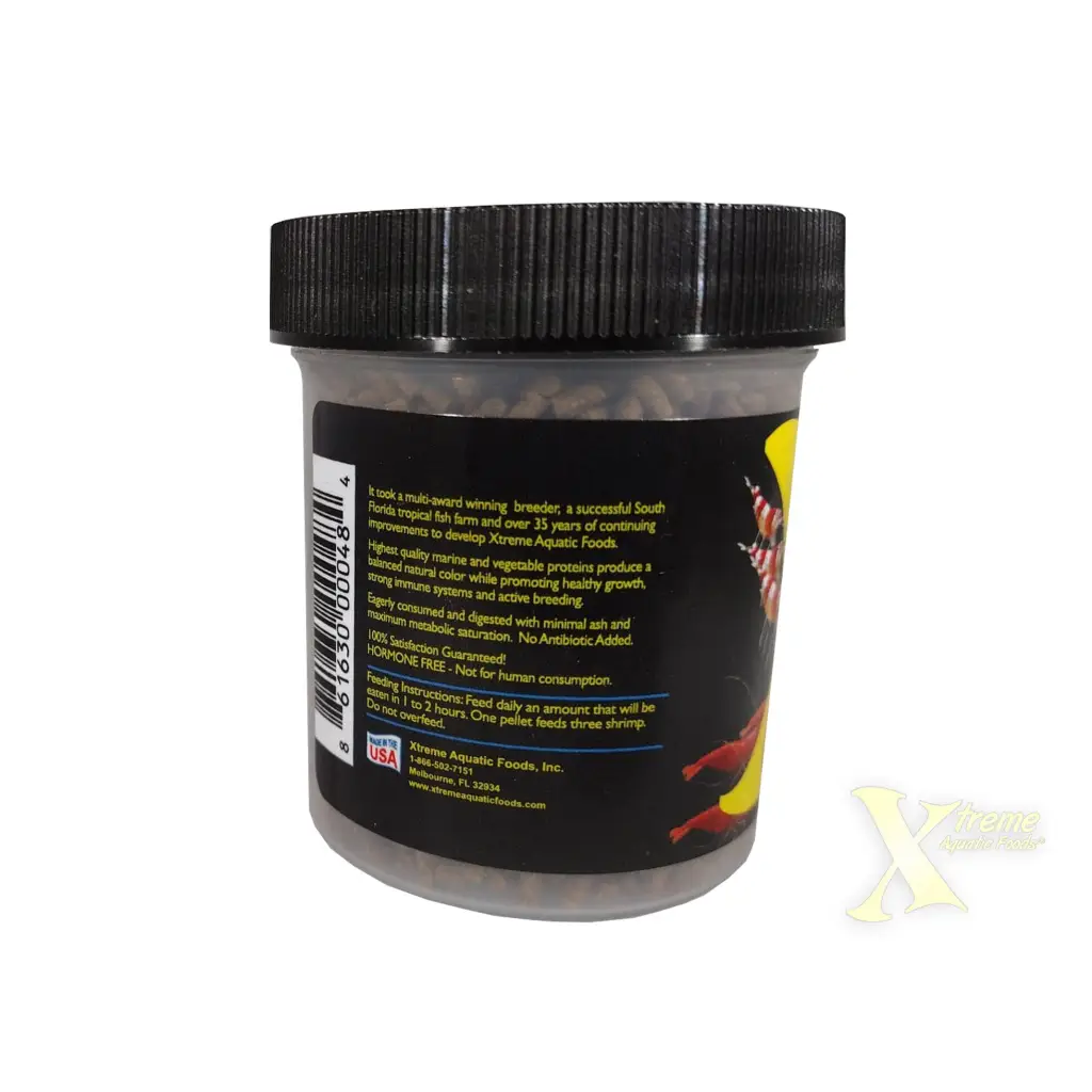 Container of fish food.